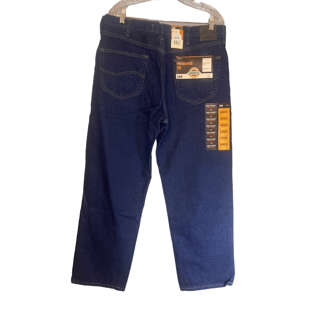 Lee Jeans Black & Dark Stone Wash 38x29 Relaxed Fit NWT Mens Denim Black Tab